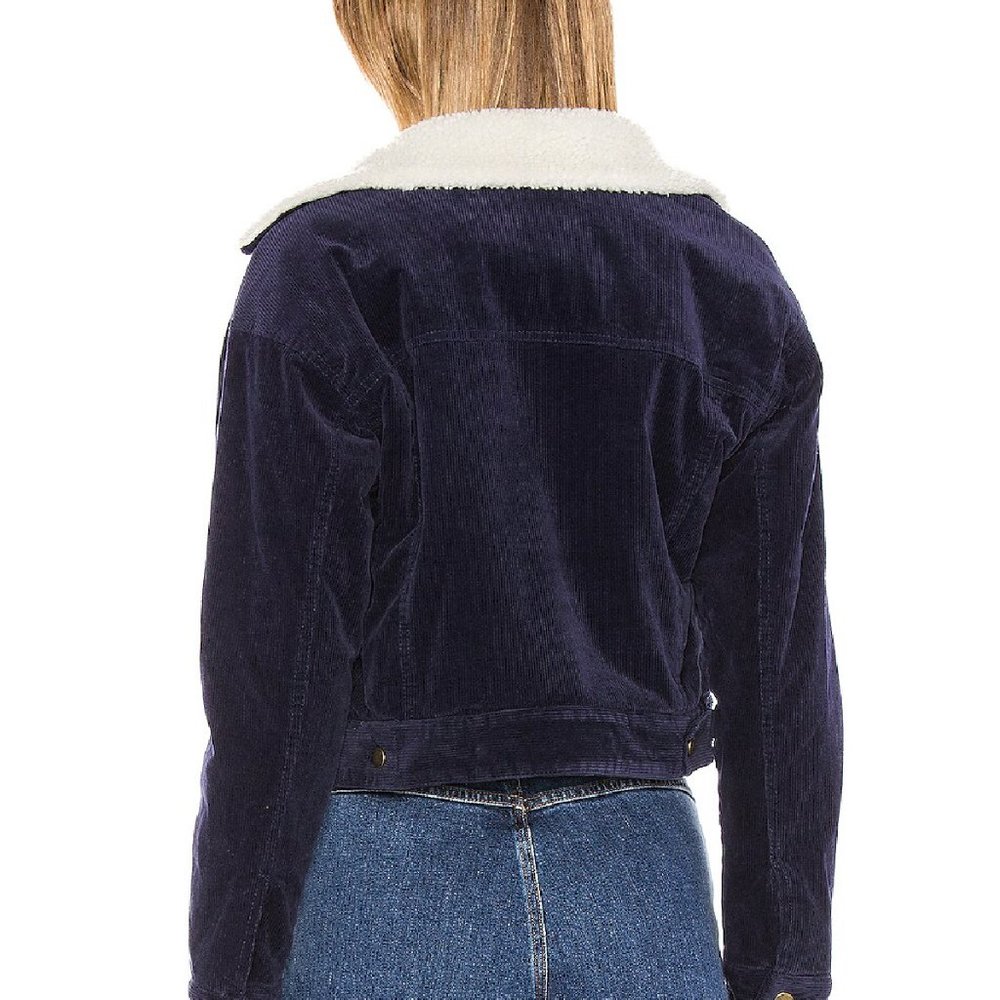 Revolve Superdown Navy Jacket - Size XS - Picture 3 of 6